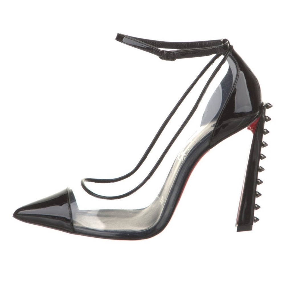 Authentic Christian Louboutin Heels w/Spikes with box and 2 dust bags size 37